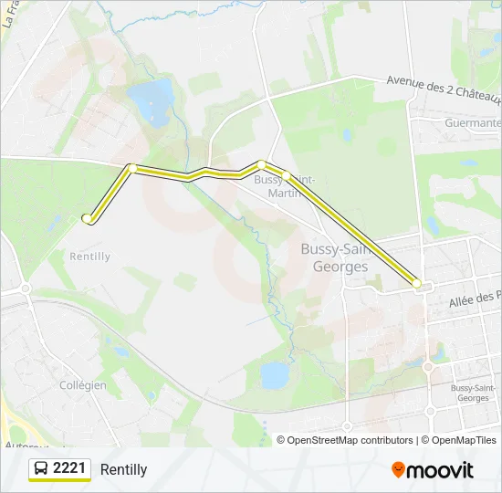 2221 Bus Line Map
