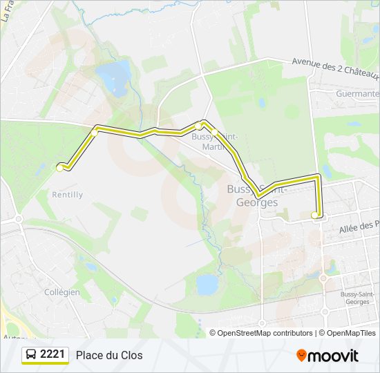 2221 Bus Line Map