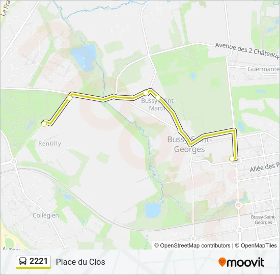 2221 Bus Line Map