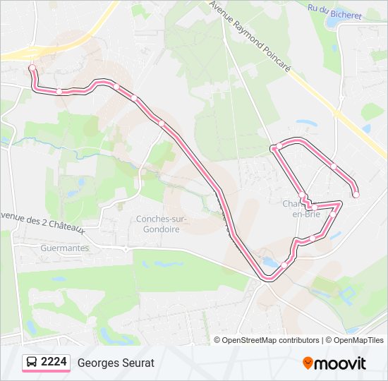 2224 Bus Line Map