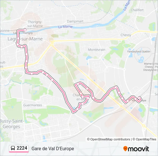 2224 Bus Line Map