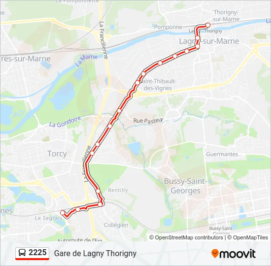 2225 Bus Line Map