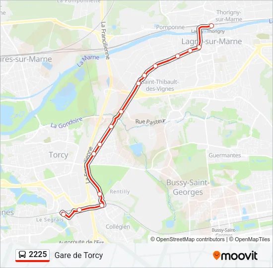 2225 Bus Line Map