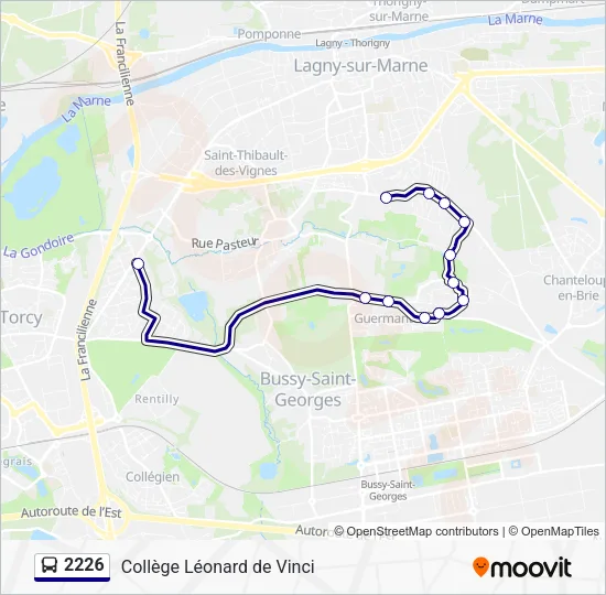 2226 Bus Line Map