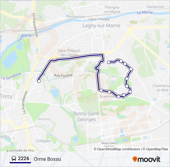 2226 Bus Line Map