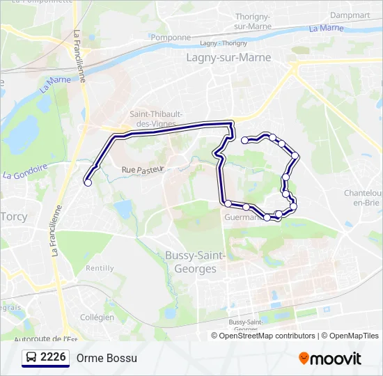 2226 Bus Line Map