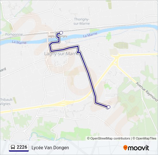 2226 Bus Line Map