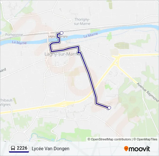 2226 Bus Line Map