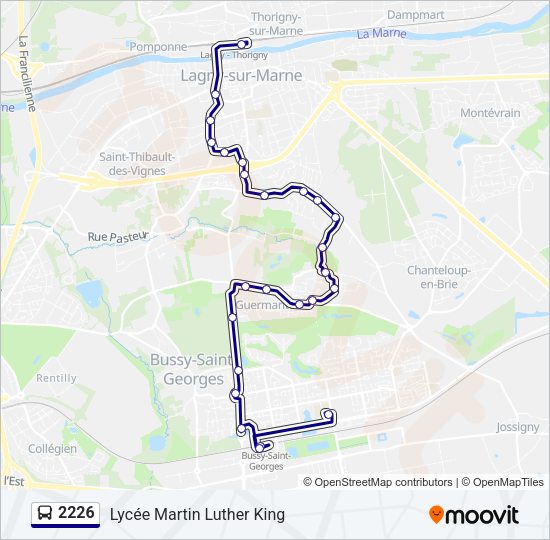 2226 Bus Line Map