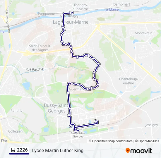 2226 Bus Line Map
