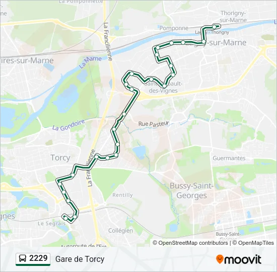 2229 Bus Line Map