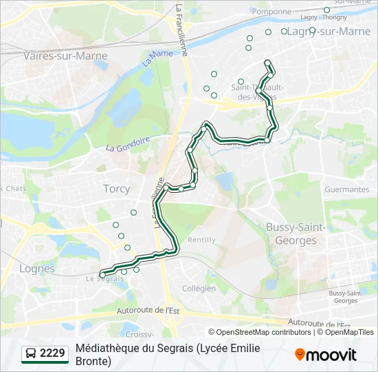 2229 Bus Line Map
