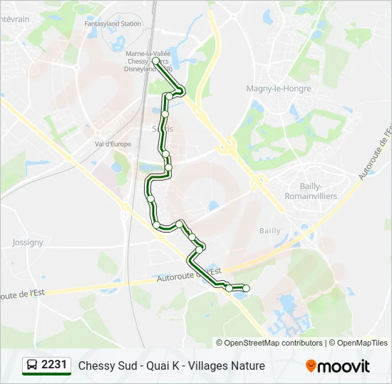 2231 Bus Line Map