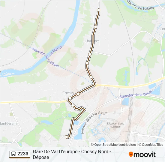 2233 Bus Line Map