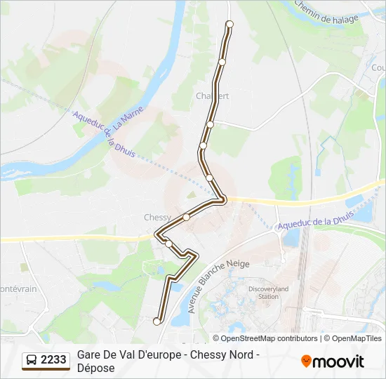 2233 Bus Line Map