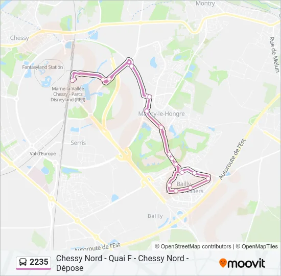 2235 Bus Line Map
