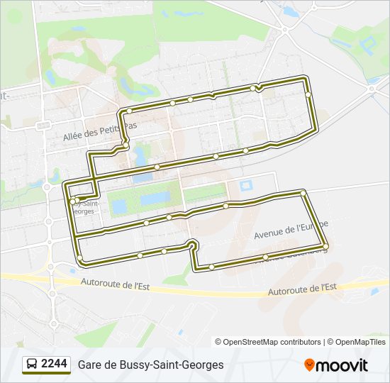 2244 Bus Line Map