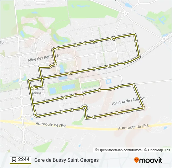 2244 Bus Line Map