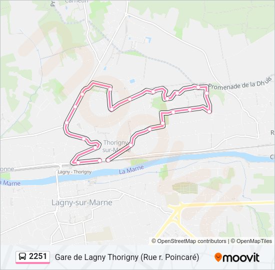2251 Bus Line Map