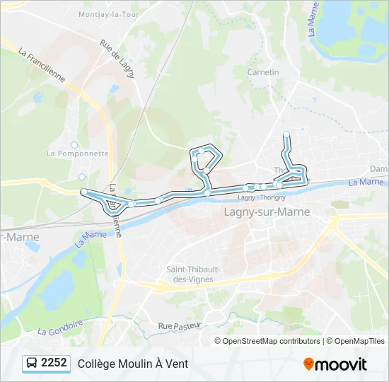 2252 Bus Line Map