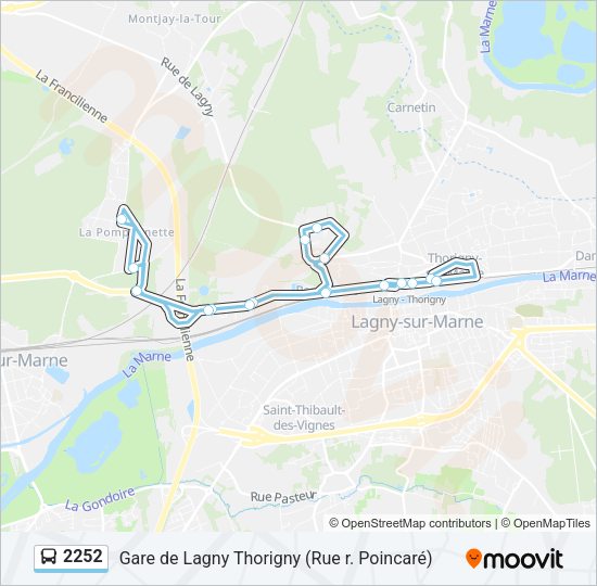 2252 Bus Line Map