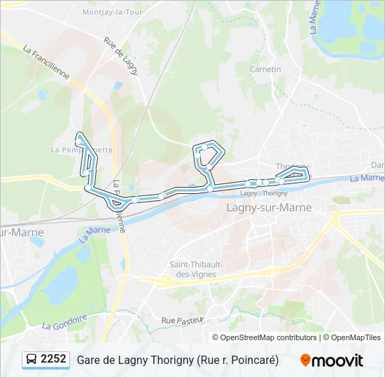 2252 Bus Line Map