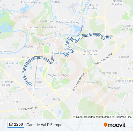 2260 Bus Line Map