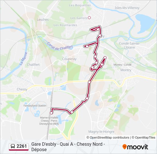 2261 Bus Line Map