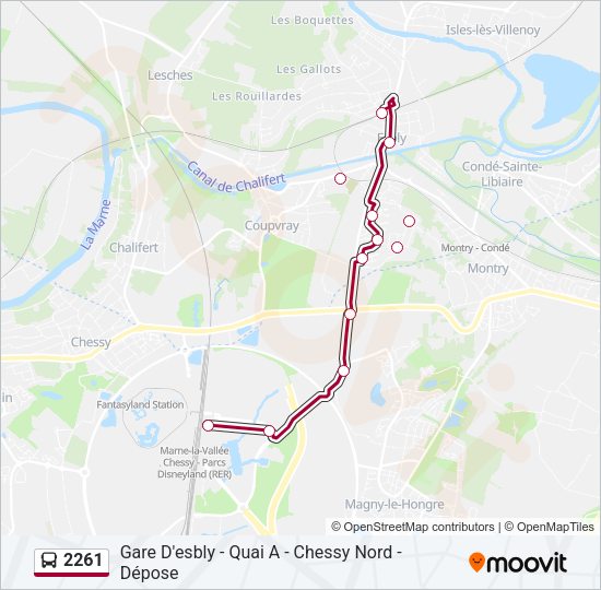 2261 Bus Line Map