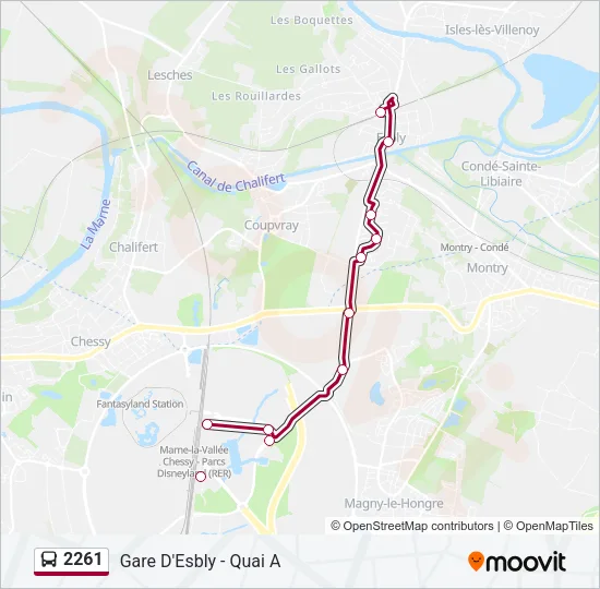 2261 Bus Line Map