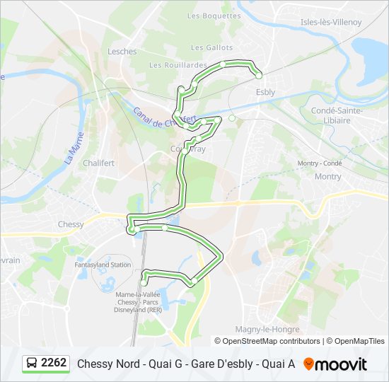 2262 bus Line Map