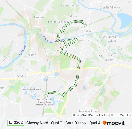2262 Bus Line Map