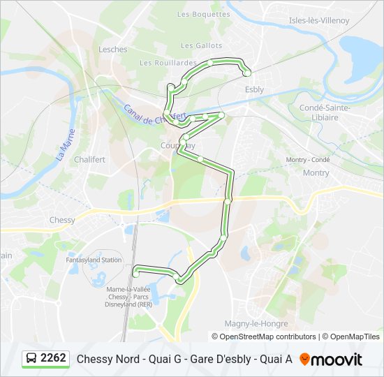 2262 Bus Line Map