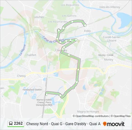 2262 Bus Line Map