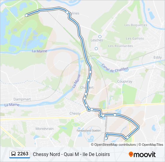 2263 Bus Line Map