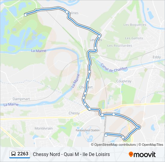2263 Bus Line Map