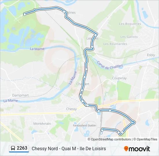 2263 Bus Line Map
