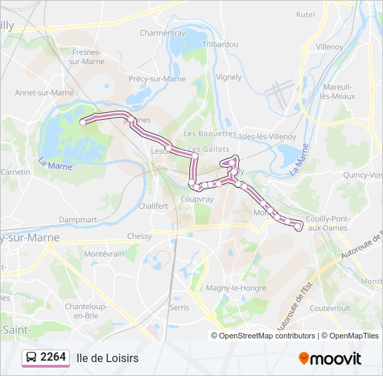 2264 Bus Line Map