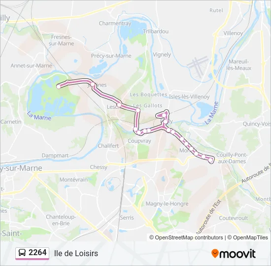 2264 Bus Line Map