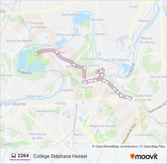 2264 Bus Line Map