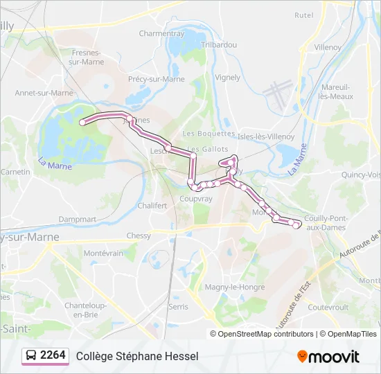 2264 Bus Line Map