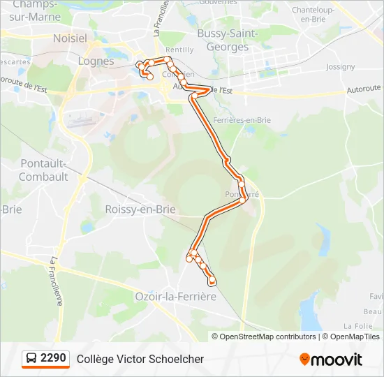 2290 Bus Line Map