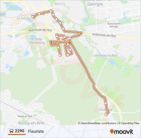 2290 Bus Line Map
