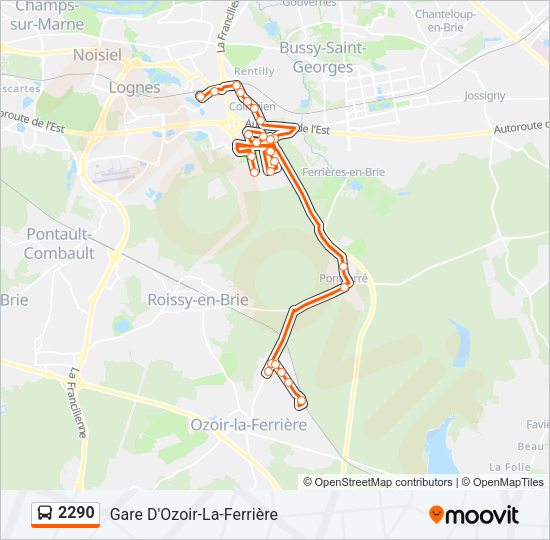 2290 Bus Line Map