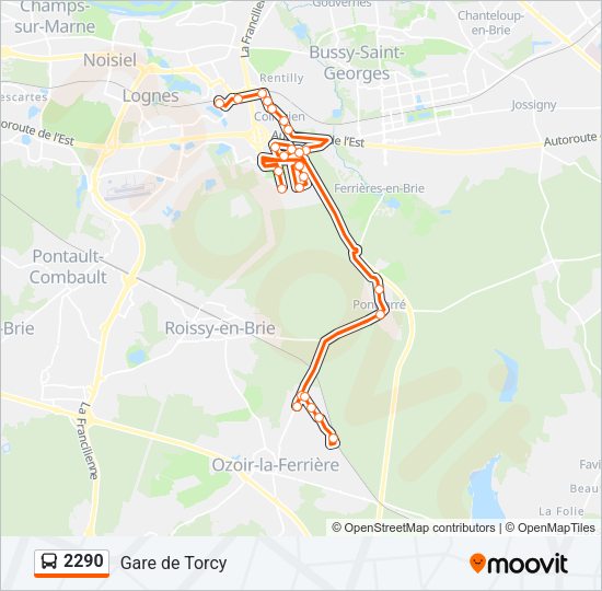2290 Bus Line Map