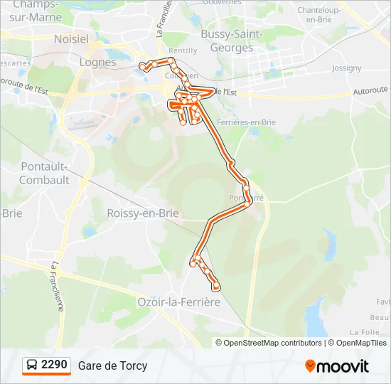 2290 Bus Line Map