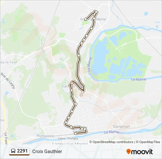 2291 Bus Line Map