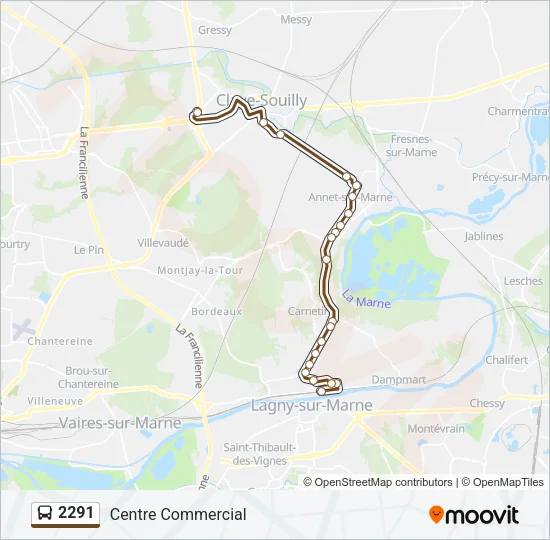 2291 Bus Line Map