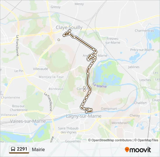 2291 Bus Line Map