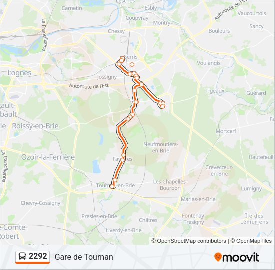 2292 Bus Line Map